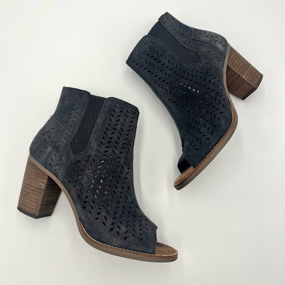 TOMS Majorca Peep-Toe Ankle Bootie